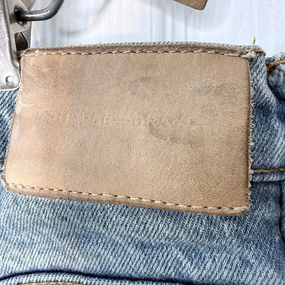 Purple Brand Jeans P001 Skinny‎ Fit Light Blue Wash Distressed 36X31